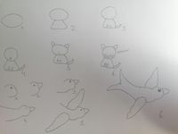 Kat en Vogel tekenen